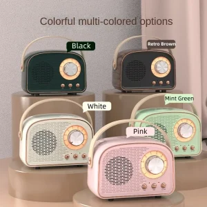 Retro Mini Bluetooth Speaker DW21 Classical Music Player Sound Stereo