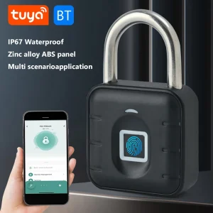 Keyless Fingerprint Lock with Tuya APP Smart Padlock Waterproof Door Lock